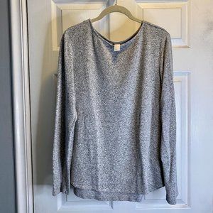 H&M Super Soft Gray Tunic Sweater, Small
